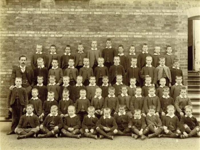 Framed Print : Kensington & Chelsea District School, boys group photo Framed Print : Kensington & Chelsea District School, boys group photo