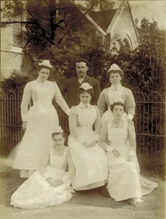 Framed Print : Kensington & Chelsea District School, laundry staff Framed Print : Kensington & Chelsea District School, laundry staff