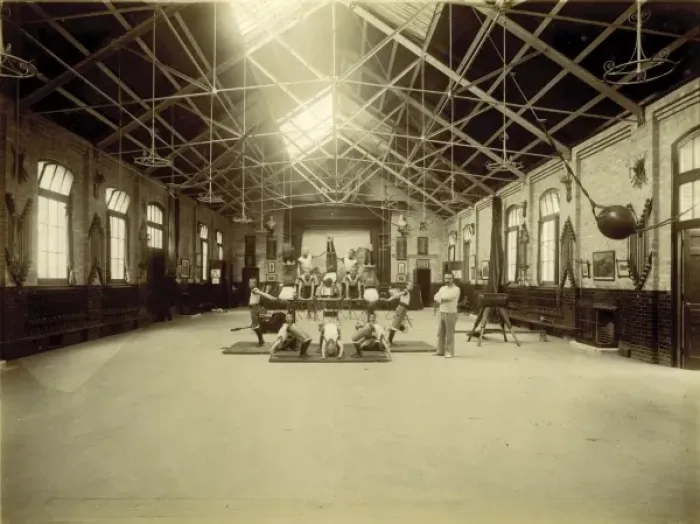 Framed Print : Kensington & Chelsea District School, gymnasium Framed Print : Kensington & Chelsea District School, gymnasium