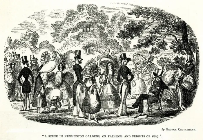 Framed Print : Kensington Gardens 1868 Framed Print : Kensington Gardens 1868