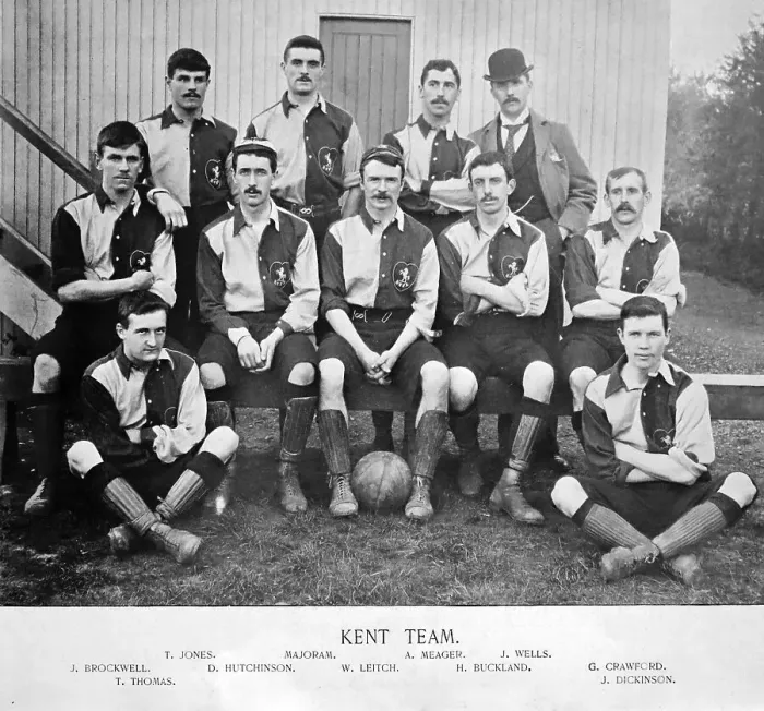 Framed Print : Kent Football Team, 1890s Framed Print : Kent Football Team, 1890s