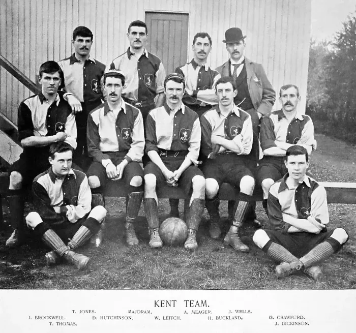 Framed Print : Kent Football Team, 1890s Framed Print : Kent Football Team, 1890s