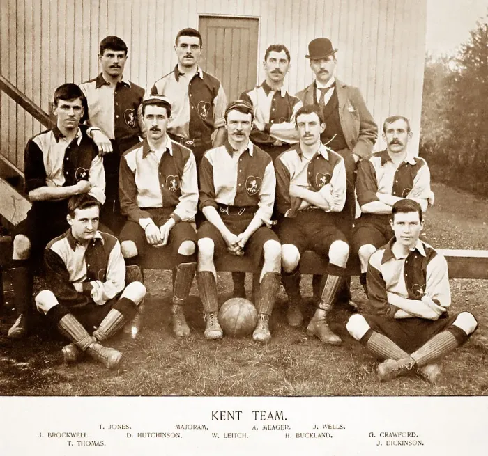 Framed Print : Kent Football Team, 1890s Framed Print : Kent Football Team, 1890s