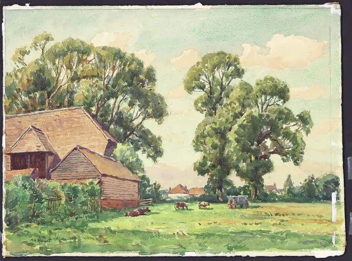 Framed Print : A Kentish Farmyard Framed Print : A Kentish Farmyard