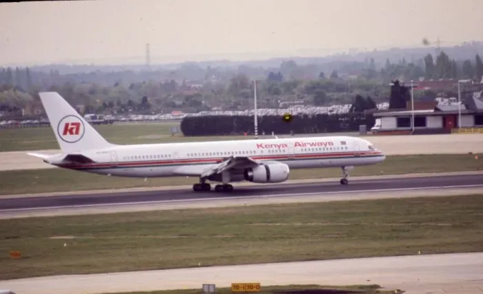 Framed Print : Kenya Airways B757 Framed Print : Kenya Airways B757