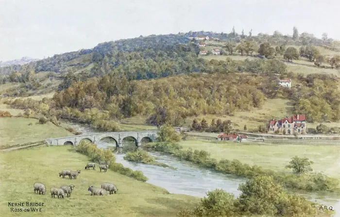 Framed Print : Kerne Bridge, Ross-on-Wye, Wye Valley, Herefordshire Framed Print : Kerne Bridge, Ross-on-Wye, Wye Valley, Herefordshire
