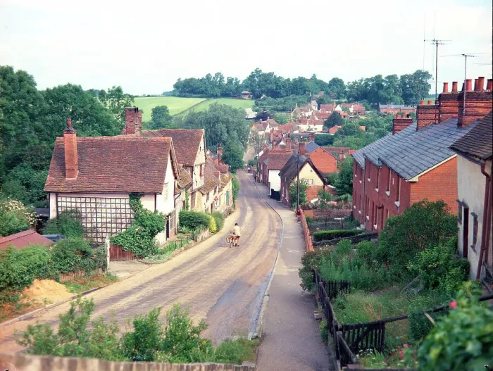 Framed Print : Kersey - The village Framed Print : Kersey - The village