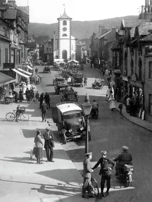 Framed Print : Keswick Main Street early 1900's Framed Print : Keswick Main Street early 1900's