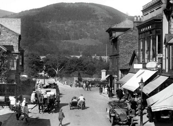 Framed Print : Keswick Station Street probably 1920s Framed Print : Keswick Station Street probably 1920s