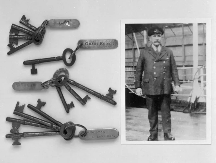 Framed Print : Keys of Titanic lamp trimmer Framed Print : Keys of Titanic lamp trimmer