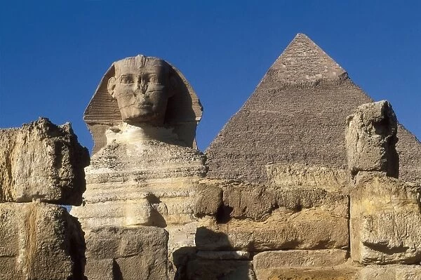 Khafres Pyramid; The Giza Sphinx. 26th-25th