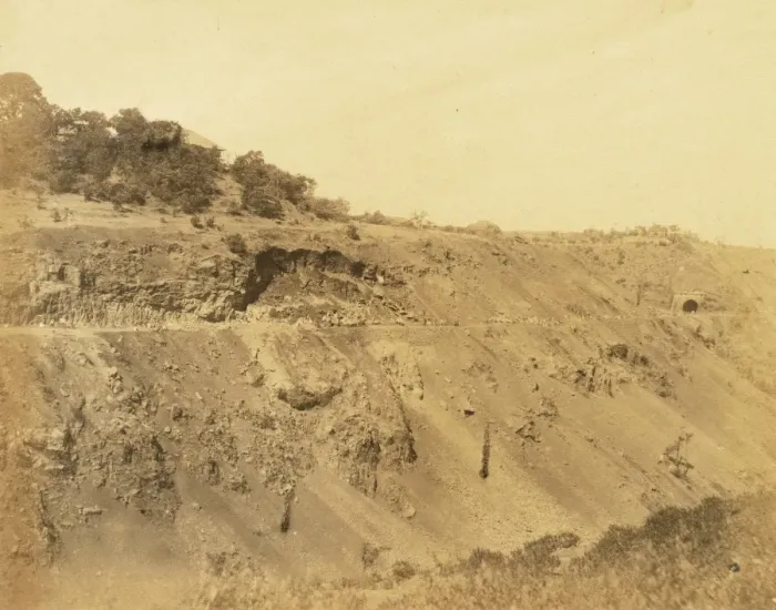 Framed Print : Khandalla Railway along scarp of ravine Framed Print : Khandalla Railway along scarp of ravine