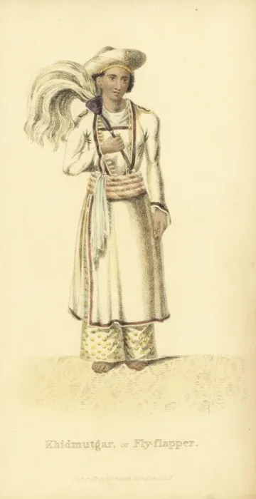 Framed Print : Khidmutgar or fly flapper Framed Print : Khidmutgar or fly flapper