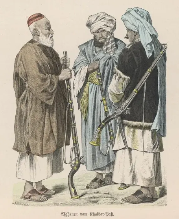 Framed Print : Khyber Pass Afghans Framed Print : Khyber Pass Afghans