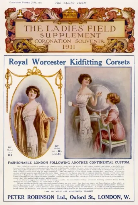 Framed Print : Kidfitting Corsets 1911 Framed Print : Kidfitting Corsets 1911