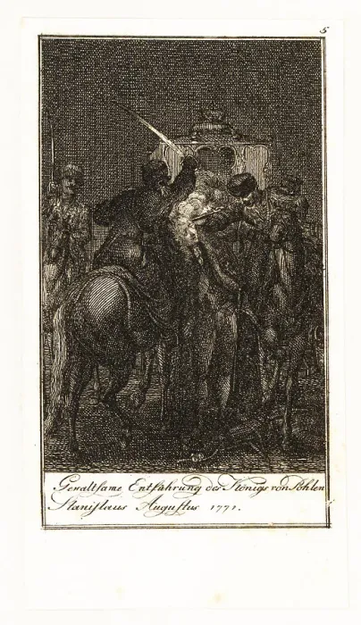 Framed Print : Kidnap attempt on Stanislaw II Augustus, King of Poland, 1771 Framed Print : Kidnap attempt on Stanislaw II Augustus, King of Poland, 1771