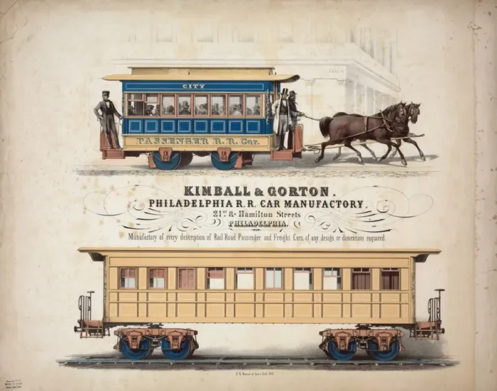 Framed Print : Kimball & Gorton Philadelphia RR Car Manufactory, 21st & Ham Framed Print : Kimball & Gorton Philadelphia RR Car Manufactory, 21st & Ham
