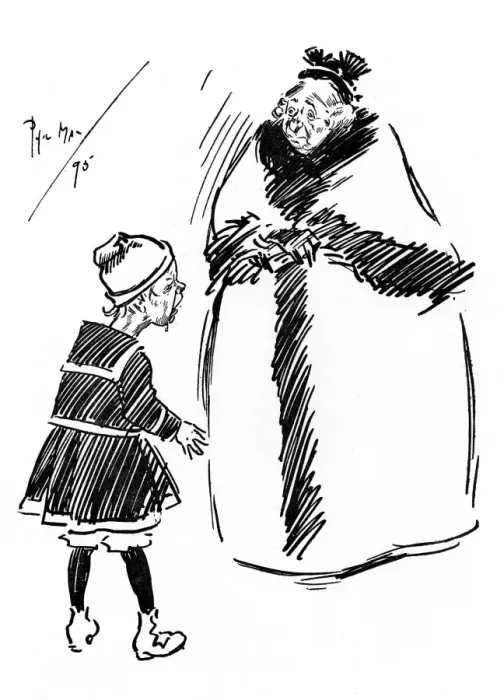 Framed Print : Kindy Old lady asks if a little lost girl is alright Framed Print : Kindy Old lady asks if a little lost girl is alright