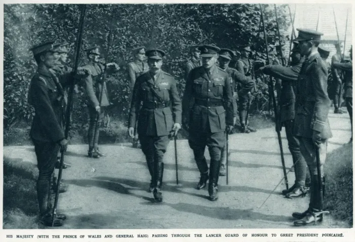 Framed Print : King at the Front 1916 Framed Print : King at the Front 1916