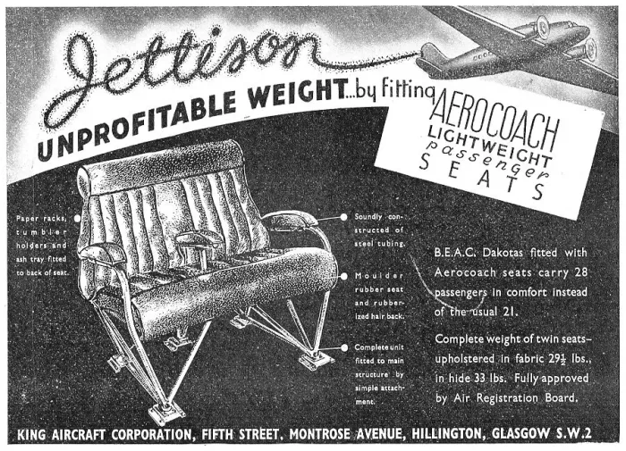 Framed Print : King Aircraft Corporation Aerocoach Passenger Seats Framed Print : King Aircraft Corporation Aerocoach Passenger Seats