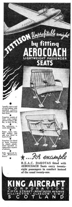 Framed Print : King Aircraft Corporation Aerocoach Passenger Seats Framed Print : King Aircraft Corporation Aerocoach Passenger Seats