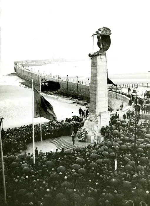 Framed Print : King Albert of Belgium unveiling WW1 Memorial, Zeebrugge Framed Print : King Albert of Belgium unveiling WW1 Memorial, Zeebrugge