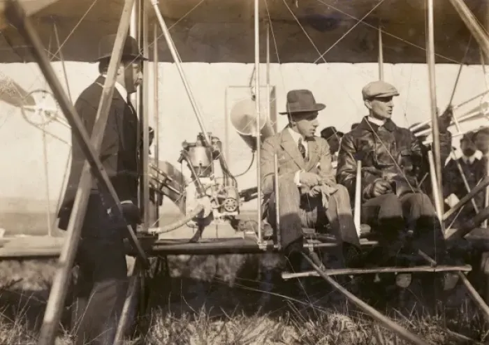 Framed Print : King Alfonso XIII and Wilbur Wright at Pau Framed Print : King Alfonso XIII and Wilbur Wright at Pau