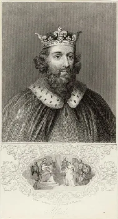 Framed Print : KING ALFRED / 849-899 Framed Print : KING ALFRED / 849-899