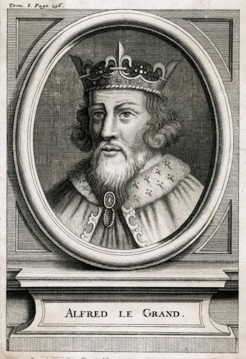Framed Print : King Alfred / Anon Eng Framed Print : King Alfred / Anon Eng