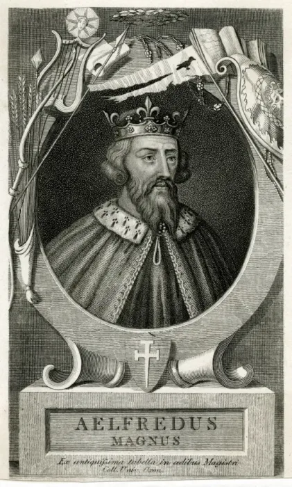 Framed Print : King Alfred / Anon Eng Framed Print : King Alfred / Anon Eng