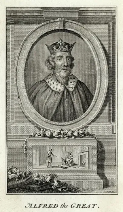 Framed Print : King Alfred / Anon Eng Framed Print : King Alfred / Anon Eng