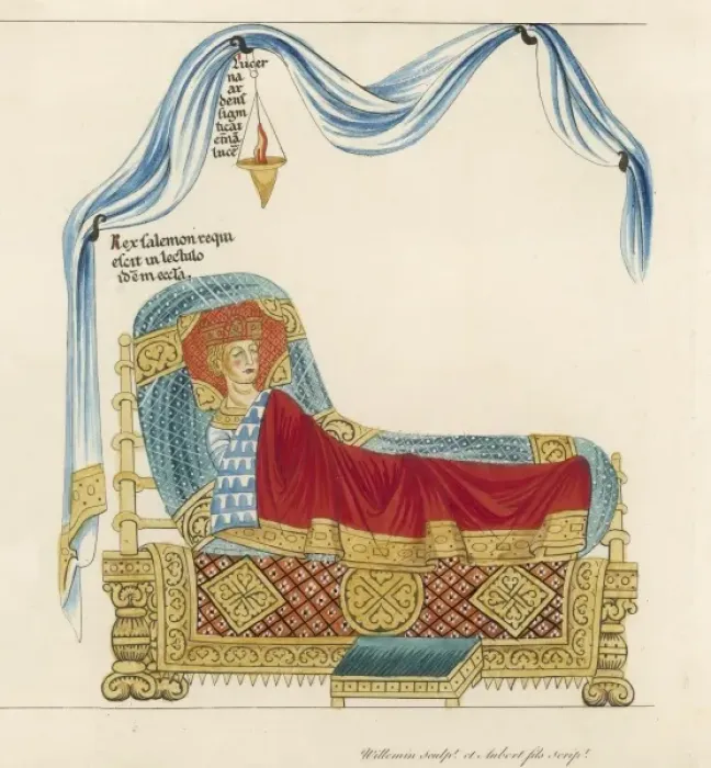 Framed Print : King in Bed Framed Print : King in Bed