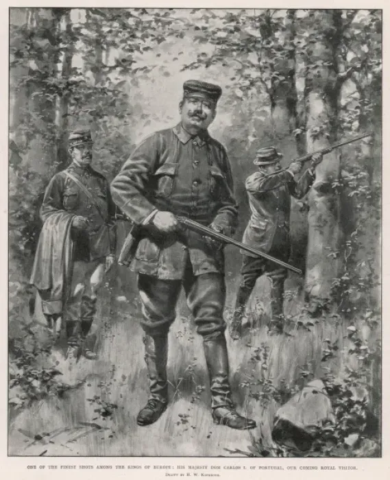 Framed Print : King Carlos I Shooting Framed Print : King Carlos I Shooting