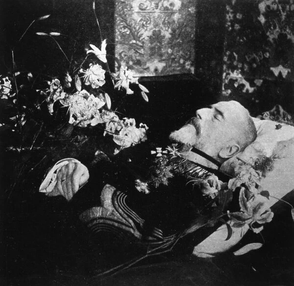 King Carol I of Romania lying in state