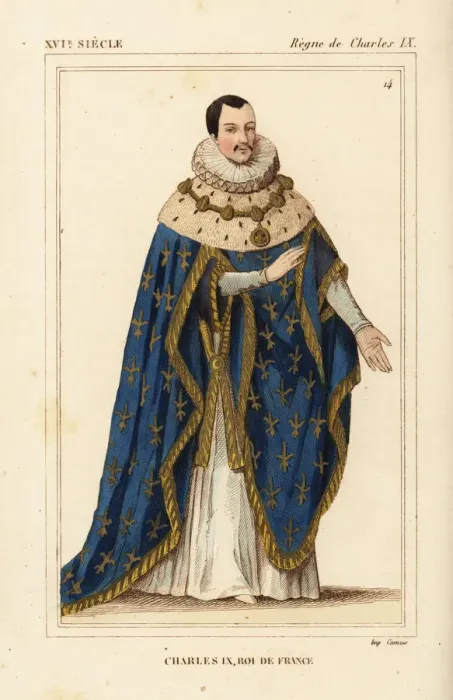 Framed Print : King Charles IX of France in ceremonial robes Framed Print : King Charles IX of France in ceremonial robes