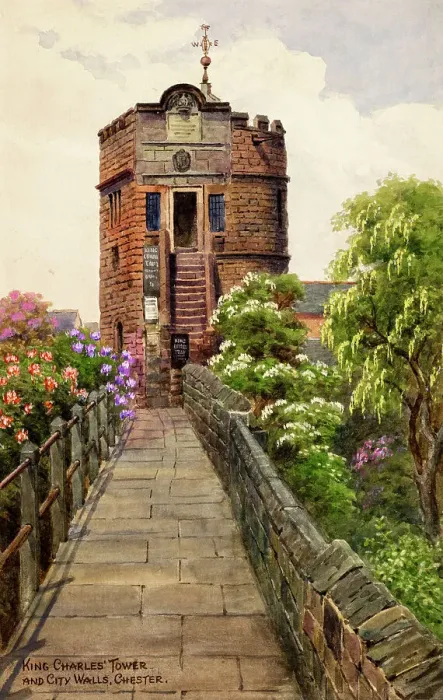 Framed Print : King Charles Tower and City Walls, Chester, Cheshire Framed Print : King Charles Tower and City Walls, Chester, Cheshire