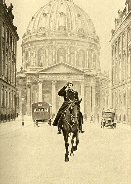 King Christian X on horseback, Copenhagen, Denmark