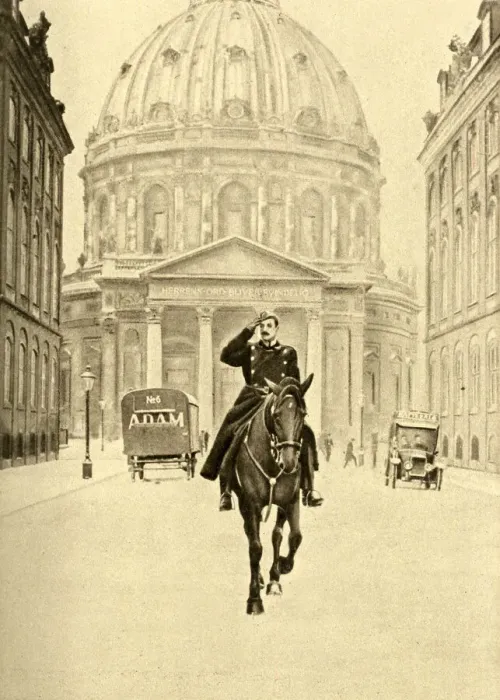 Framed Print : King Christian X on horseback, Copenhagen, Denmark Framed Print : King Christian X on horseback, Copenhagen, Denmark