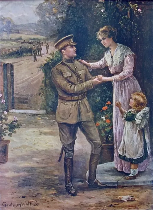 Framed Print : For King and Country - c 1914 Framed Print : For King and Country - c 1914