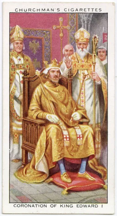 Framed Print : KING EDWARD I (1239 - 1307), on his coronation Framed Print : KING EDWARD I (1239 - 1307), on his coronation