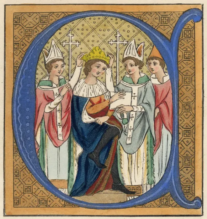 Framed Print : King Edward I Crowned Framed Print : King Edward I Crowned