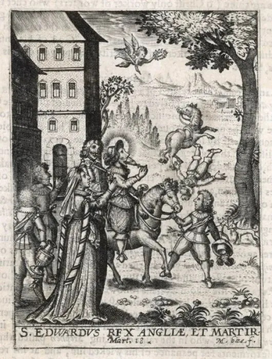 Framed Print : King Edward Murdered Framed Print : King Edward Murdered