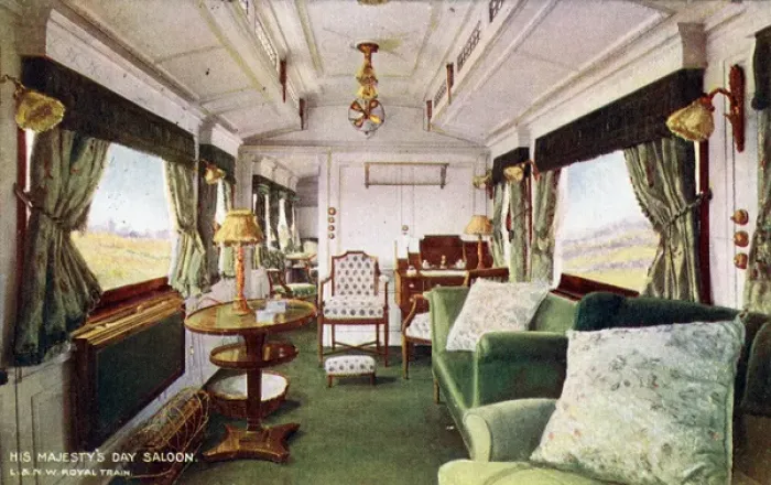 Framed Print : King Edward VII - Day Saloon Car Framed Print : King Edward VII - Day Saloon Car