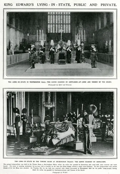 Framed Print : King Edward VII, Lying-in-State 1910 Framed Print : King Edward VII, Lying-in-State 1910