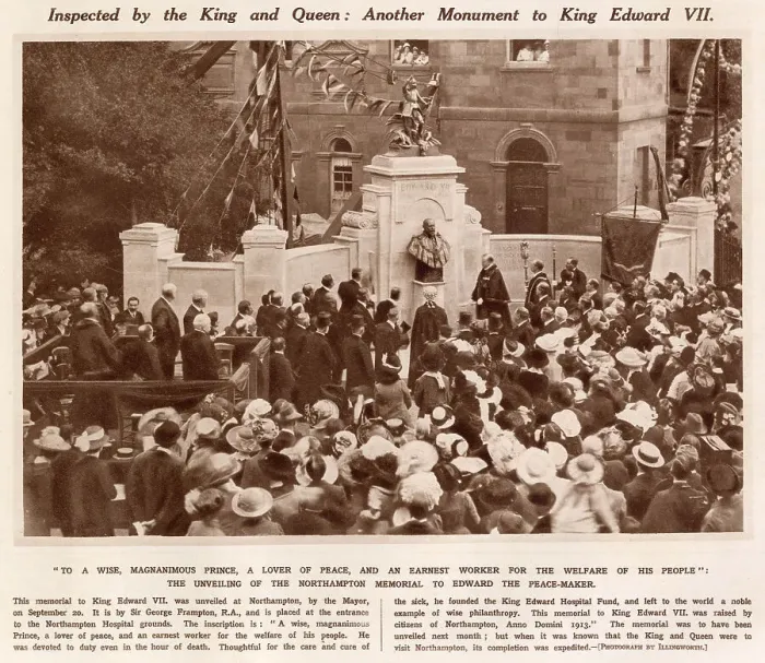 Framed Print : King Edward VII Memorial Unveiled at Northampton 1913 Framed Print : King Edward VII Memorial Unveiled at Northampton 1913