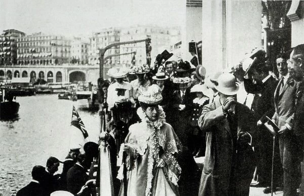 King Edward VII and Queen Alexandra at Algiers