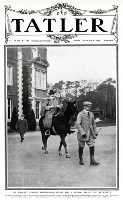 Framed Print : King Edward VII, Sandringham 1909