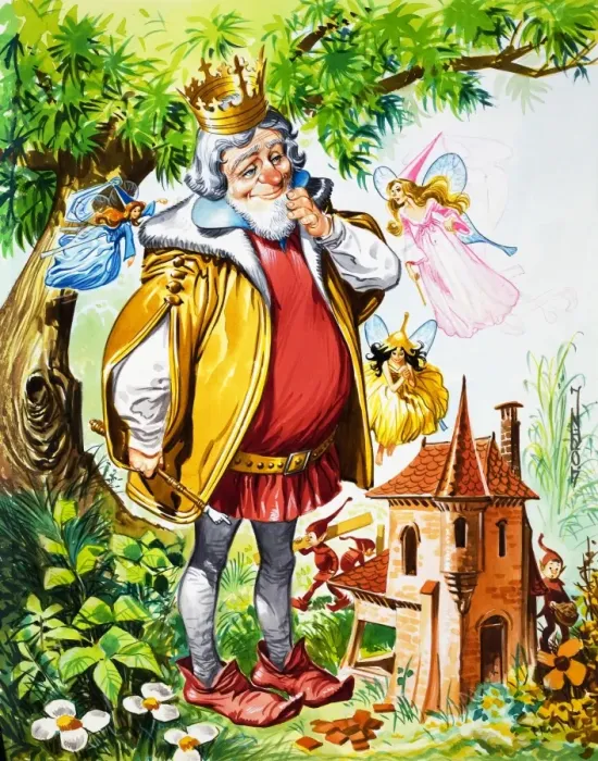 Framed Print : King with Fairies Framed Print : King with Fairies