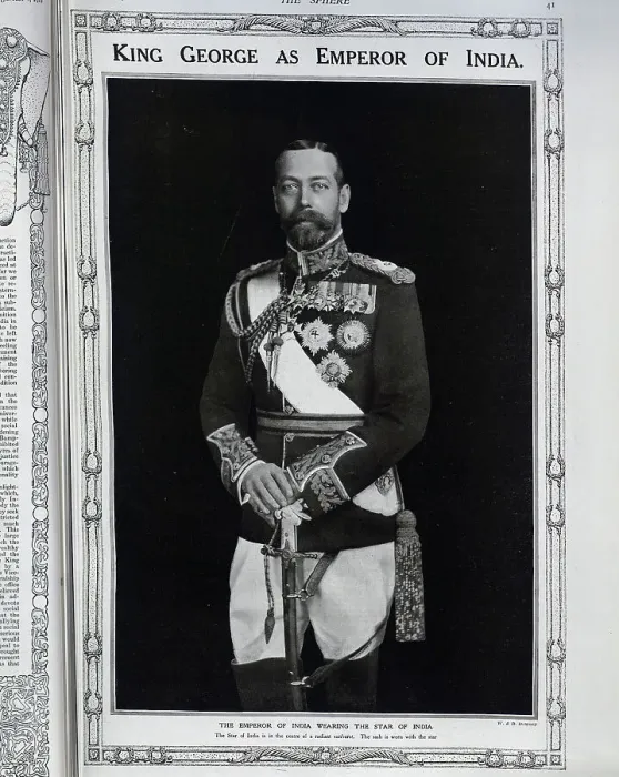 Framed Print : King George as Emperor Framed Print : King George as Emperor