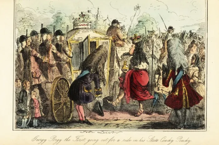 Framed Print : King George I of England boarding the royal coach Framed Print : King George I of England boarding the royal coach